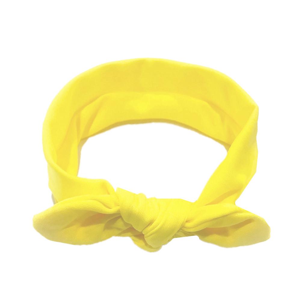 (Projecteur)Bébé enfants filles lapin arc oreille bandeau bandeau Turban noeud bandeau