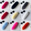 25cm Faux Fox Fur Tail Pendant Keychain for Bags & Accessories