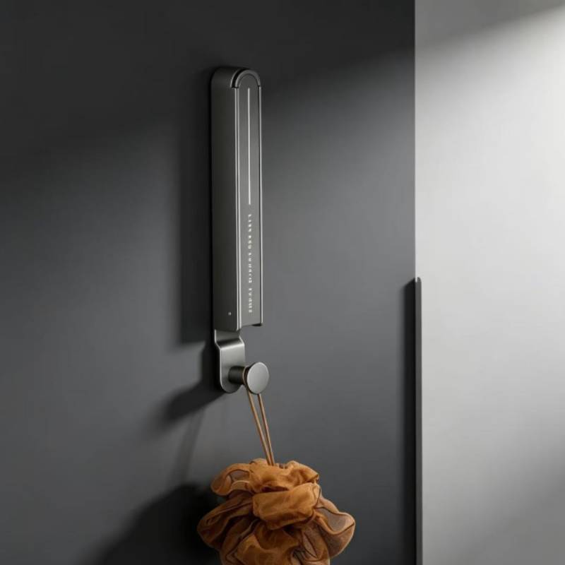 Modern Minimalist Aluminum Alloy Foldable Closet Hook For Bedroom Door Hanging Storage