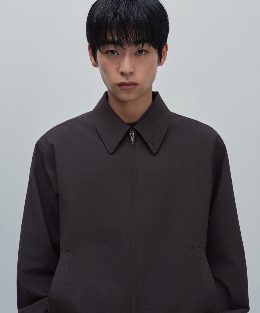 Musinsa Standard Light Plain Relaxed Minimal Jacket [Gunmetal]