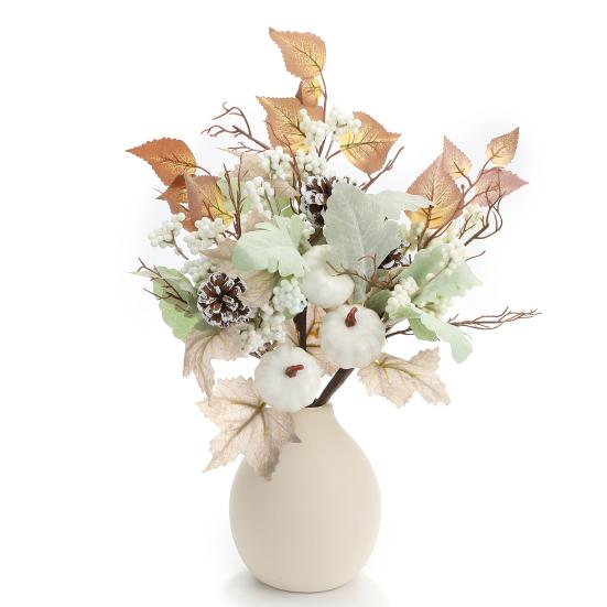 Fake Fall Maple Leaves Realistic Looking Vibrant Color Easy To Clean