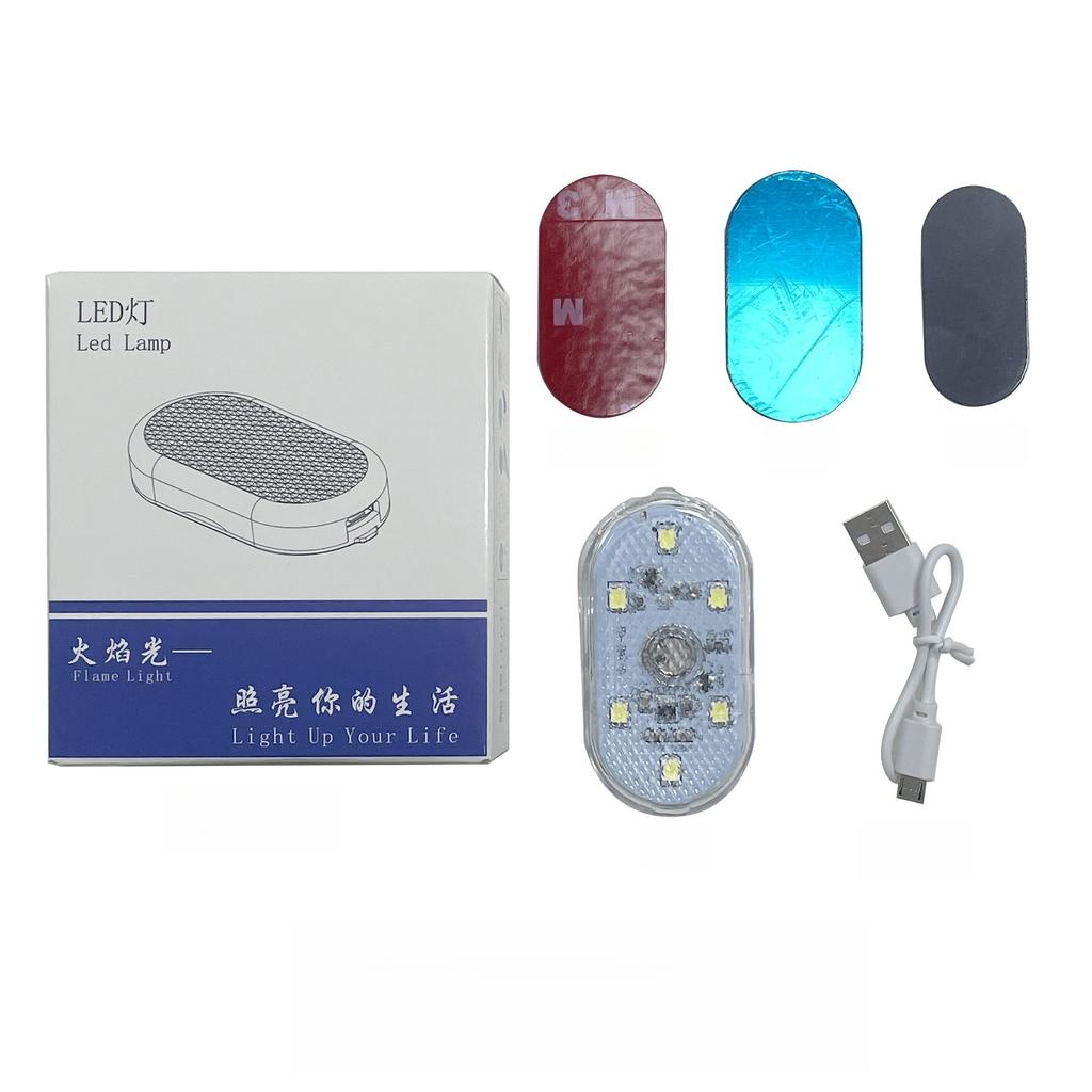 1Pc Car Ambient Light Touch Light Interior Light Car USB Touch Sensing Reading Box LED Retrofit Light