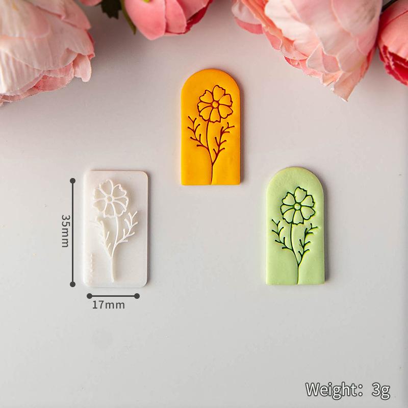 Fresh Flower Clay Soft Pottery Earrings Molds Are Suitable for Making Handmade Diy Jewelry Pendants Polymer Clay Tools