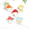 5 Stück Anstecknadel Cartoon Pilze Mini Abzeichen Aufnäher Selbstmontage Elegantes Accessoire Kleidung Schmuck Ornamente Lieblich