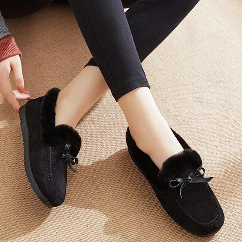 Cizme de Iarnă pentru Femei 2024 Cizme de Zăpadă Calde cu Catifea de Pluș la Glezne Adidași de Iarnă Confortabili cu Talpă Plată Pantofi de Bumbac pentru Femei Zapatos Mujer