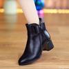 Fashion Autumn Women's Platform Shoes New Stiletto Heel Heeled Ankle Boots Winter Versatile Pointed Toe Warm Short Boots
