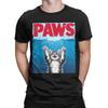 Funny Paws Cat Cute Funny Cat Lover Parody TShirt Men Round Collar Cotton T Shirts Short Sleeve Tee Shirt Graphic Clothing