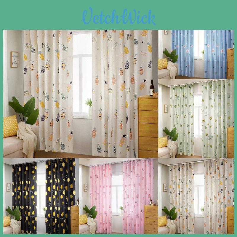 Modern Printed Blackout Window Curtain Panel With Elegant Shading Design For Bedroom