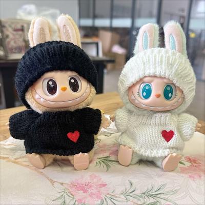 For 17cm Labubu Plush Clothing Doll Exquisite Skirt- Adorable Retro Skirt Set for DIY Clothes Accessories Gift