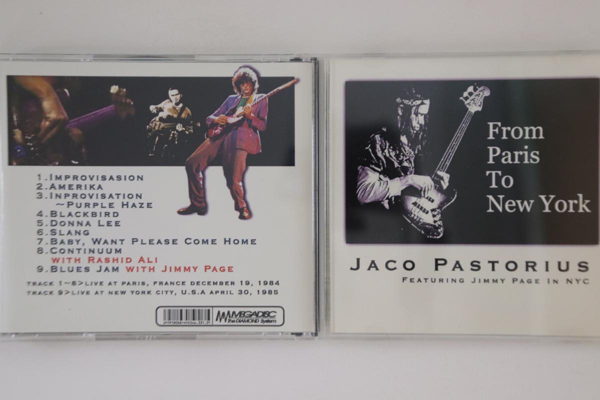 

CD JACO PASTORIUS - From Paris To New York NONE NOT ON LABEL Non Japan Jazz Used