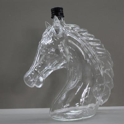Sticlă de Whisky Decantor de Sticlă în Formă de Cap de Cal Gravat pentru Whisky Bourbon Brandy Sticlă de Lichior Unică Cadou pentru Iubitorii de Whisky