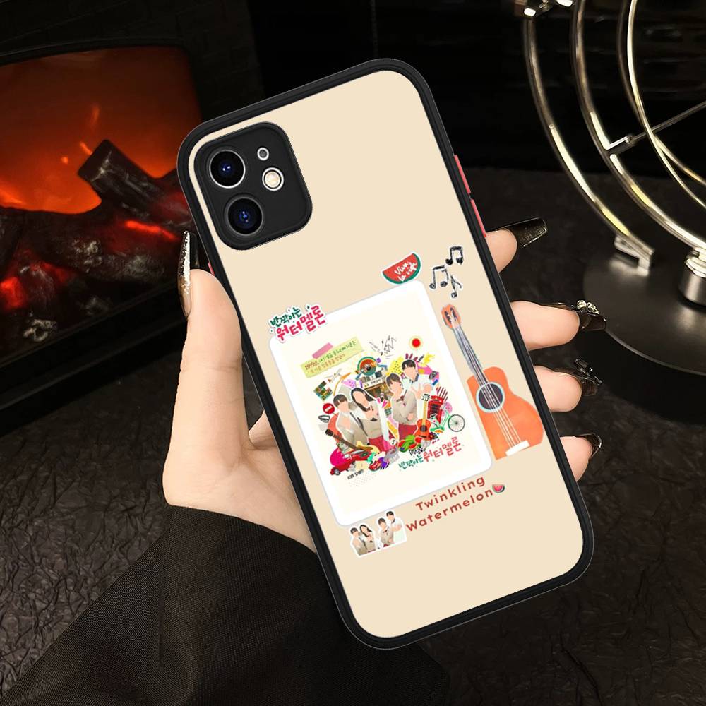 

Koear Viva La Vida Twinkling Watermelon Phone Case For iPhone 16 15 14 13 12 11 Pro Max 7 8 6 6s Plus Matte Cover iphone Xs Max