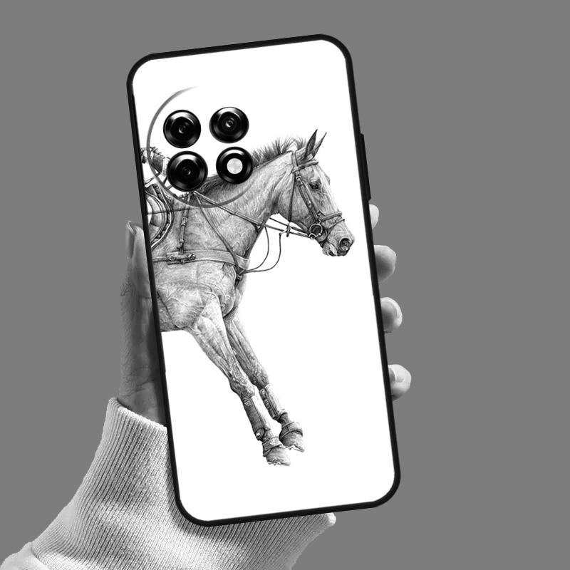 Horse Sketch Case For OnePlus Nord 5 CE 3 4 Lite N20 N30 OnePlus 15 13 12 11 8 9 10 Pro 10T 13T 13R Cover