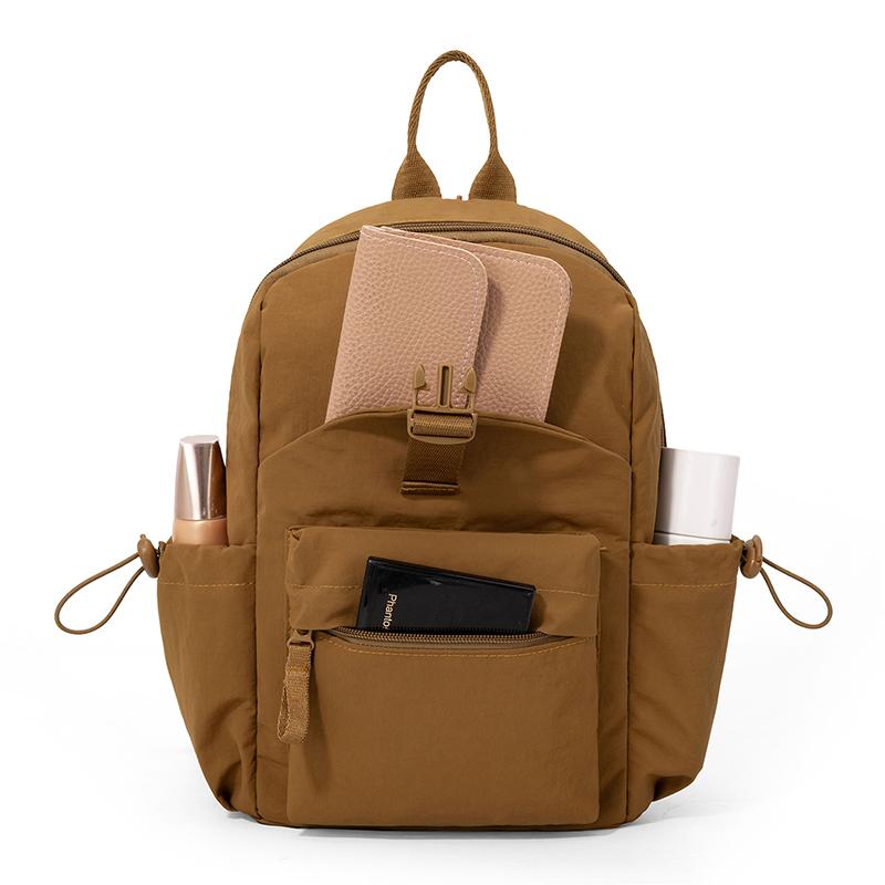 Outdoor Waterproof Nylon Bag Women's Multifunctional Backpack Multi-Layer Large Capacity Chest Bag