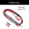 Steel Needle Multimeter Test Leads For Electrician Tool Replacement Multimeter Probes 130cm Length Antislip