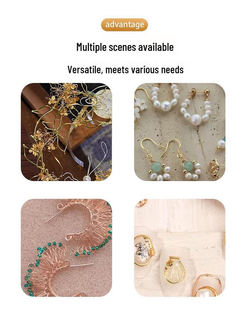 1kg Color-Preserving Copper Wire for DIY Beading, Ancient Style Wrapping, and Nail Art