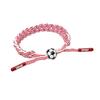 Fußball-Armbänder, verstellbares Charm-Armband, Teamspieler-Freundschaftskordel-Armbänder, Fußball-Fan-Armband für Mädchen und Jungen, Sport-Party-Geschenke