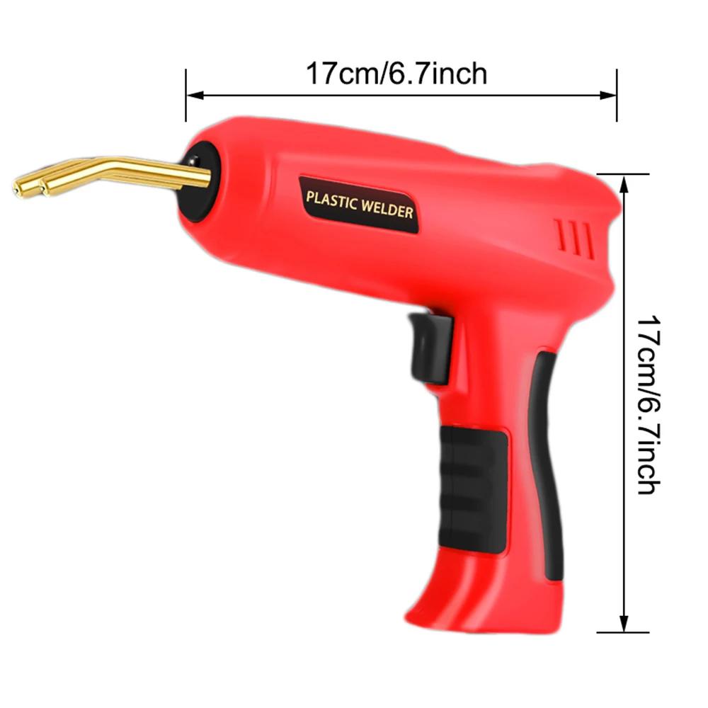 Upgraded 200W Plastic Welder, 2in1 Plastic Welding Kit Plastic Repair Welder Hot Stapler Soldering Gun Car Bumper Plastic Repair