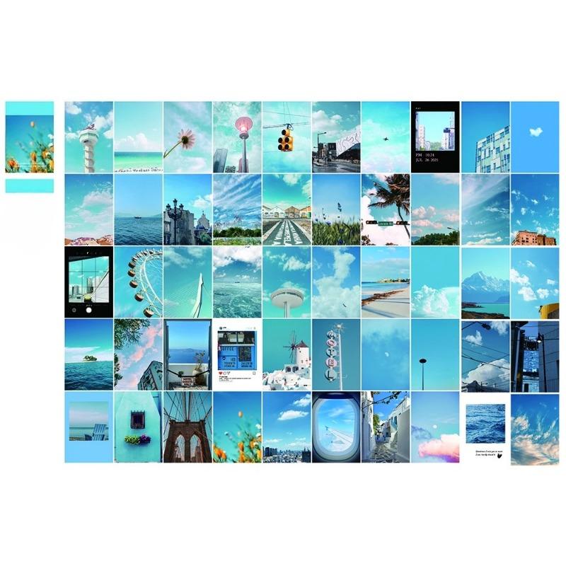 50pcs Landscape Stickers Kawaii Scrapbooking Paper Supplies Junk Journal Decor Craft Stationery DIY Diary Stickers
