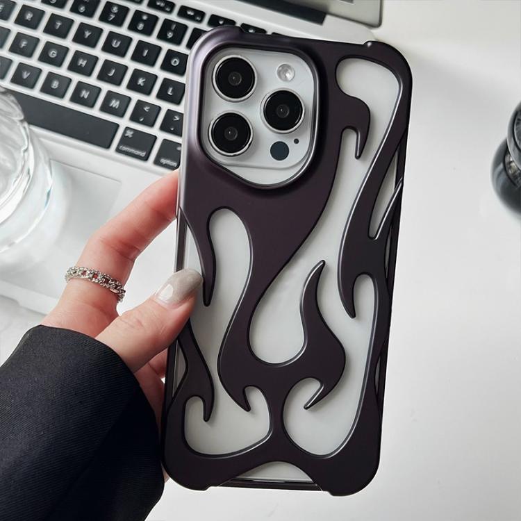 Matný TPU kryt na telefon s povrchovou úpravou Flame Hollow Cooling Spray