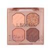 Four-Color Gemstone Eyeshadow and Blush Palette with Pearlescent and Matte Earth Tones