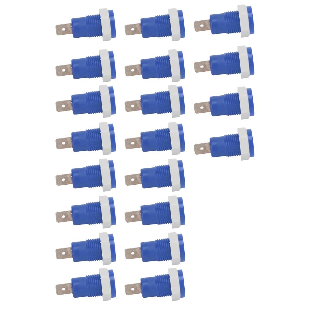 20PcsCelsiusSet Banana Socket Female Connector 4mmCelsius0.16in Brass Terminal Stable Current for Ships RVs Trucks