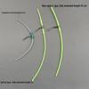 White Plastic Tube Rig Holder with Hooks and Line for Boat Fishing