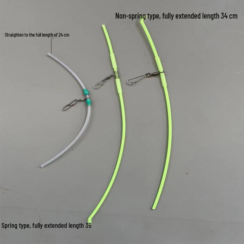 White Plastic Tube Rig Holder with Hooks and Line for Boat Fishing