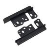 2pcs Stereo Mounting Bracket ABS Black DVD Player Din