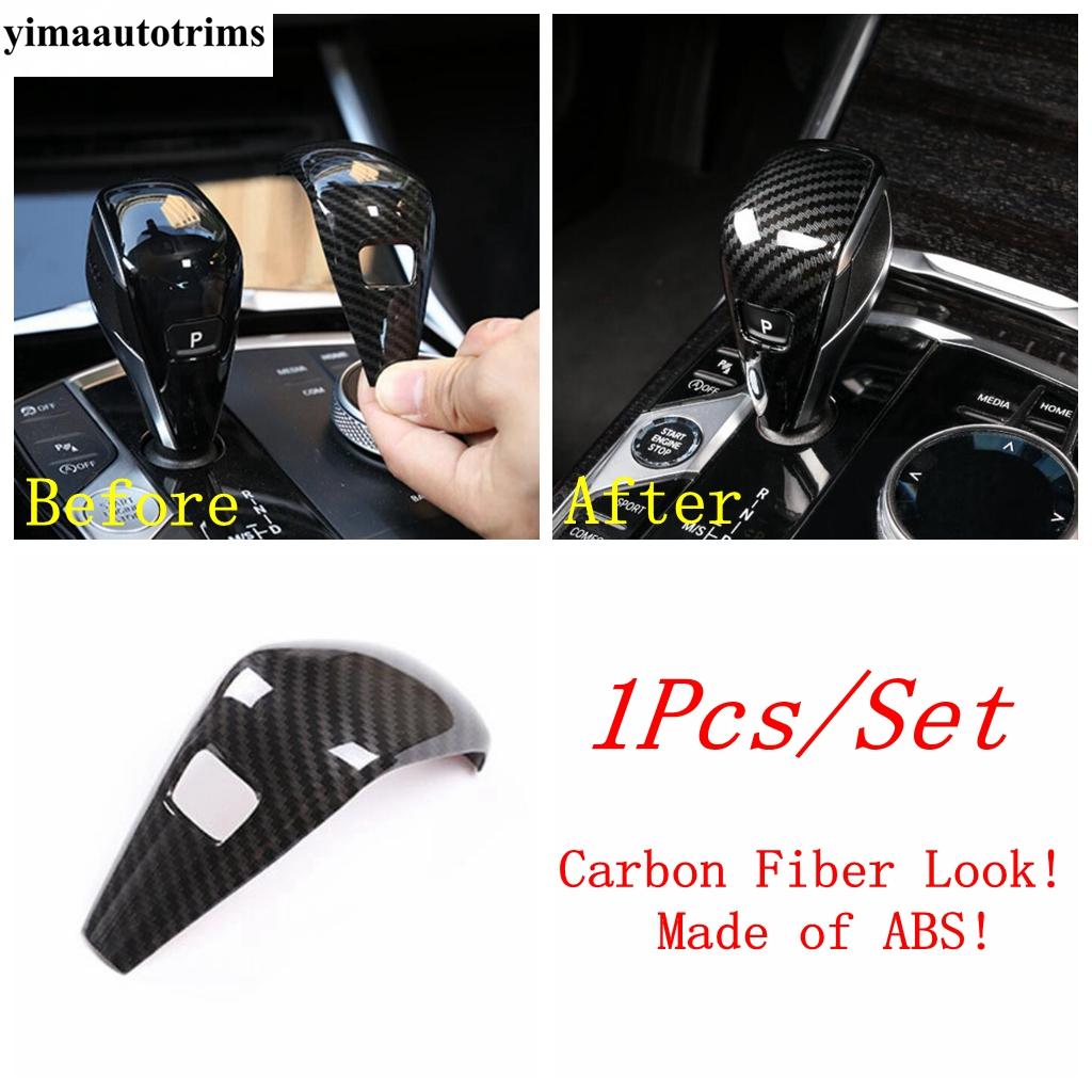 Head Lamp Handle Bowl Dashboard Gear Box Panel Cover Kit Trim ABS Carbon Fiber Look Accessories For BMW 3 Series G20  - 2024