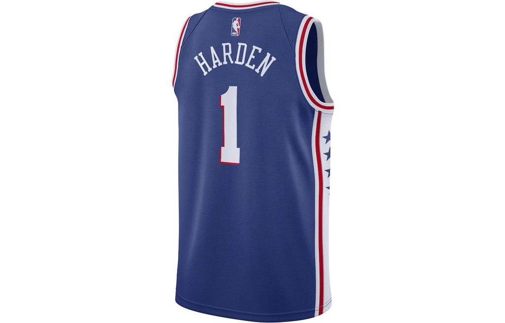 Nike Philadelphia 76ers Basketball Jersey Men's Blue CW3678-402