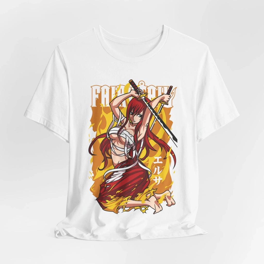 Fairy Tail Anime Tshirt Vintage Washed Y2K Aesthetic Unisex Oversized Short Sleeve Summer Cotton Retro Streetwear 2026 Hot Sale