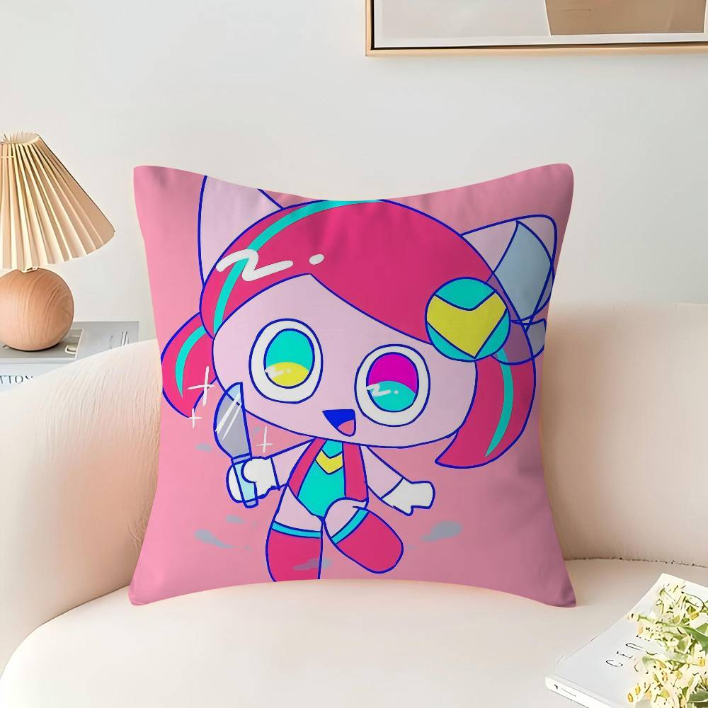 Poyoroid Pillow Covers Cartoon Sofa Decorative Home Double-sided Printing Short Plush Cute Cushion Cover