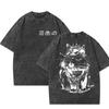T-shirt Dungeon Crawler Carl T-shirt Donut e Mongo Vintage Lavata Girocollo Stampata Magliette Abbigliamento