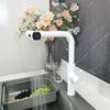 Nickel 304 Stainless Steel Pull-out Kitchen Faucet Waterfall Hot And Cold Mixed Water Sink Tap Multi-function Rinse Rotate