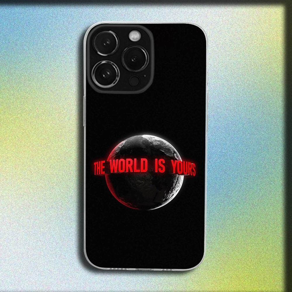 Movie S-Scarfaces Tony M-Montana Phone Case For iPhone 16,15,14,13,12,11 Plus,Pro,Max,XR,XS,Plus,SE,Mini Transparent Soft Cover iPhone12