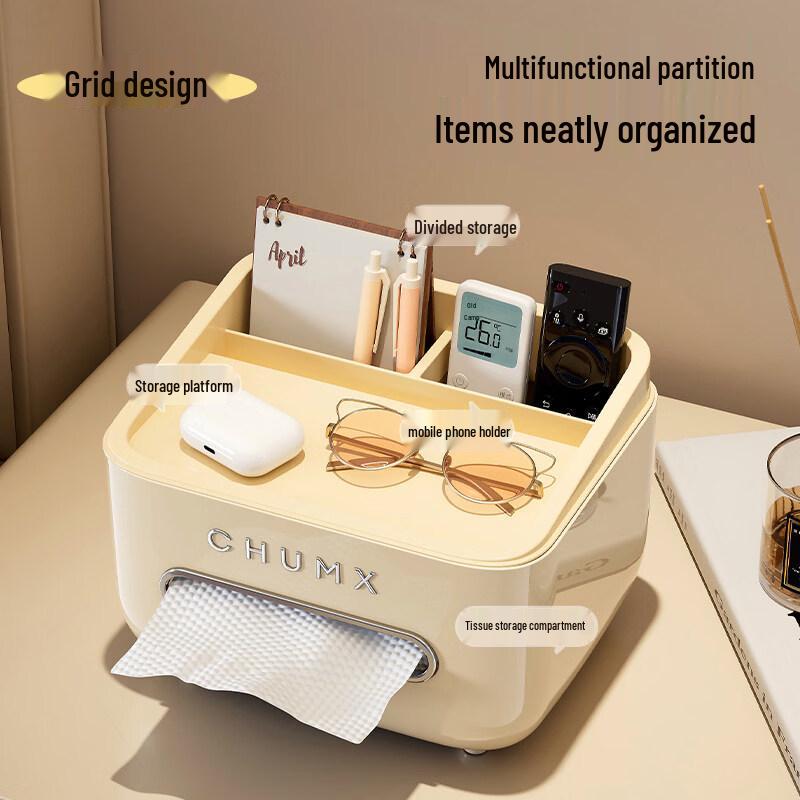 LIEI Bedside Organizer with Tissue Box