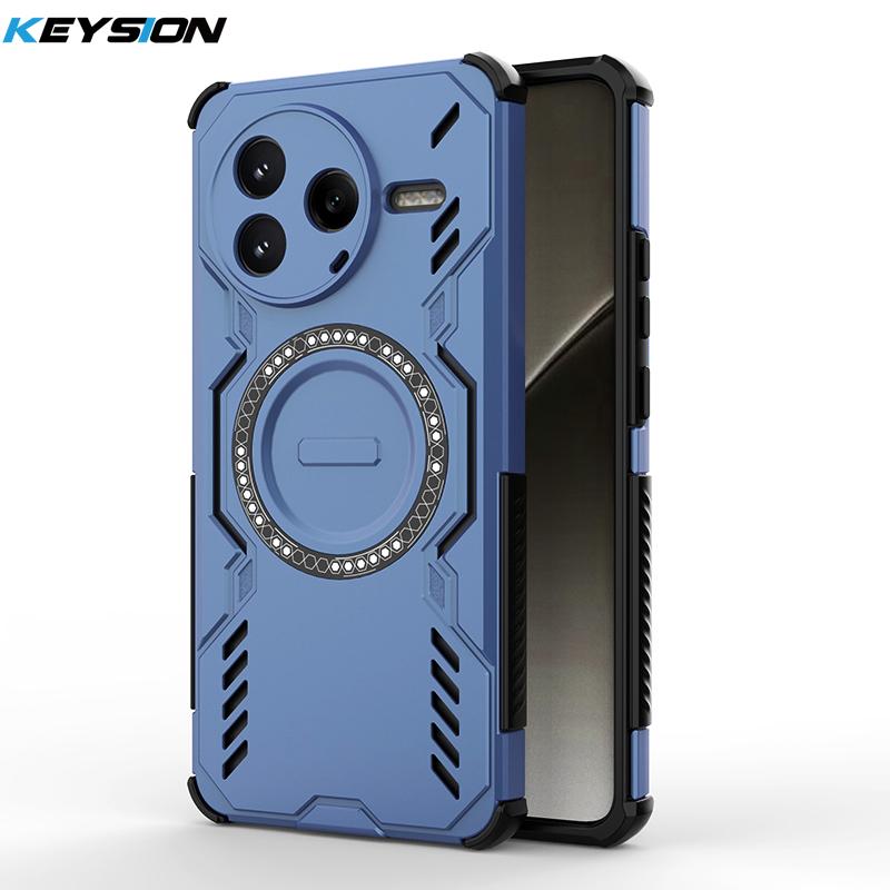 KEYSION Hollow Heat Dissipation Case for POCO F7 Pro F7 Ultra Magnetic Cooling Shockproof Phone Cover for Xiaomi POCO F7 Ultra