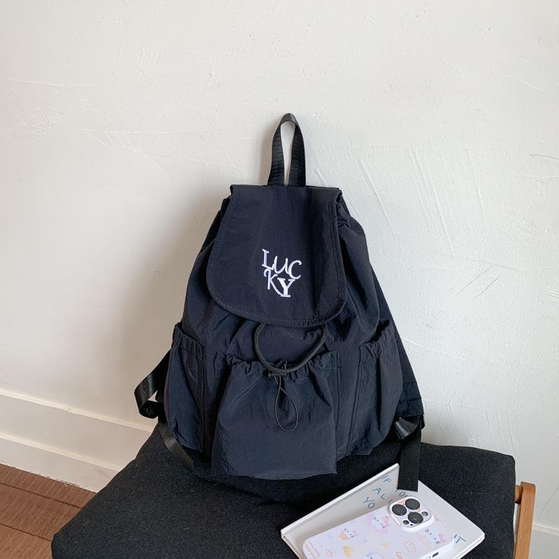 Nylon Cloth Backpack Women's Large-capacity New Casual Versatile Student Bag Mountaineering Bag Travel Backpack