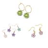 10Pcs/lot Mix Style Colorful Flower Pendants Enamel Metal Necklace Bracelet Charms For DIY Jewelry Making Supplies Accessories