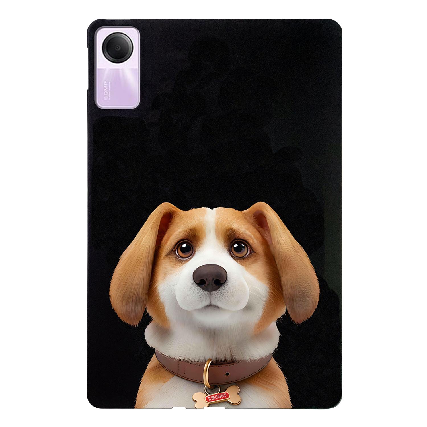 

For Xiaomi Redmi Pad SE Case Pattern Printing Slim TPU Tablet Protective Cover Harrier Beagle