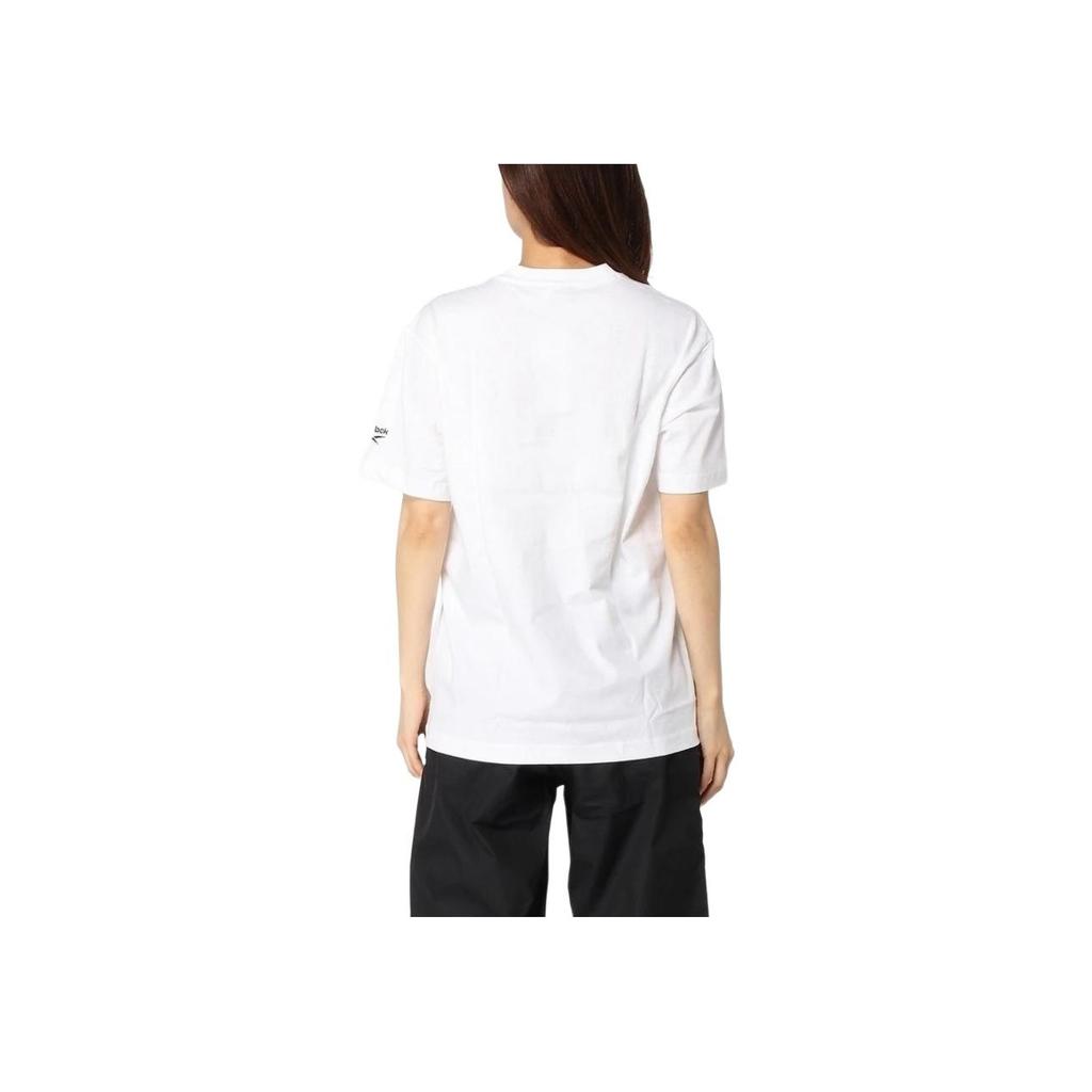 Reebok Classic Logo Minimalist Sports Casual Versatile Short Sleeve T-Shirt Women tops White GV5522