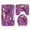 Christmas Bathroom Floor Mat Toilet Three-Piece Set