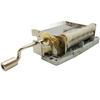 Wingostore 30 Valve Hand Crank Music Box Music Box Movement with Copper Gear DIY Make Your Music Tool Kit Gear 30 Valve Movement (Copper Body)