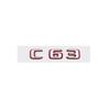 Suitable for Mercedes Benz Rear Letter Sticker Silver Red Version C63S GT63S S63LGLE53 SL63S Modification W205 W206 C190 X290