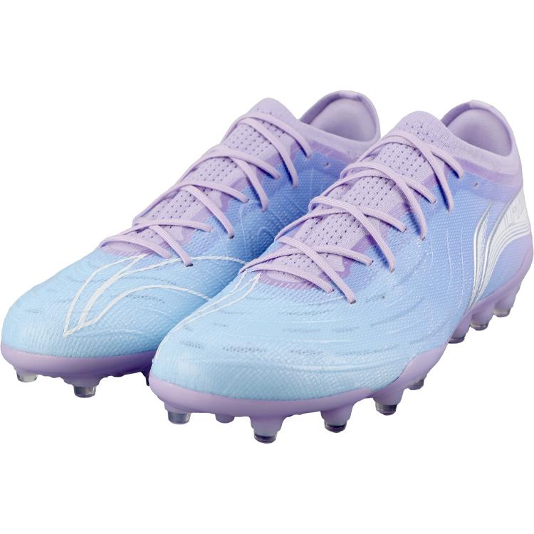 Li Ning Soccer Shoes Men's Low Top Blue Purple YSFU039-1