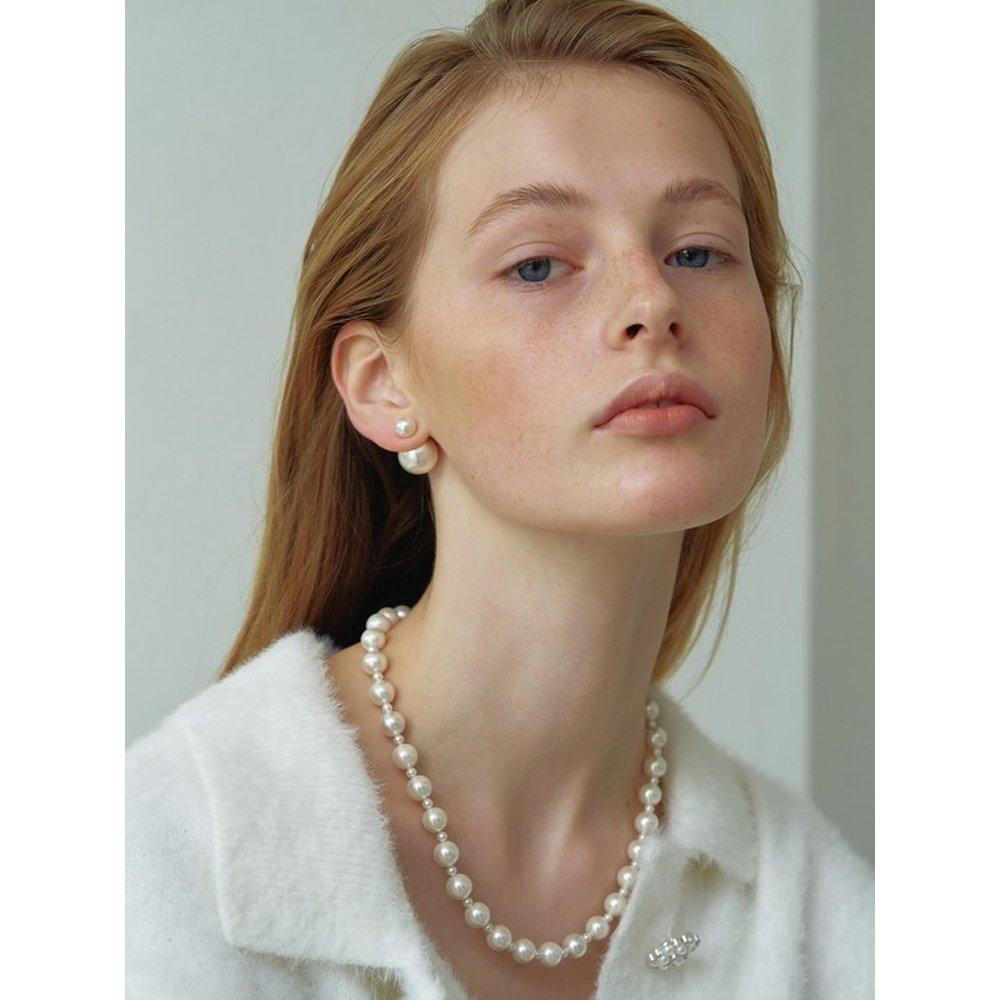 Two Pearl Ribbon Necklace