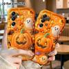 Phone Case: 2D Flat, Suitable for Samsung Galaxy A34 A35 M05 M06 S20 S22 S21 FE Plus 5G Protective Case, Pumpkin Ghost, Perfect Christmas and Hallowee