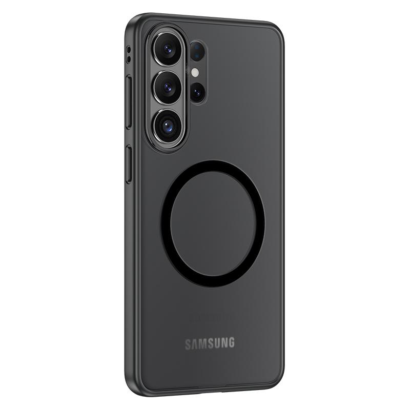 Translucent Shockproof Phone Case For Samsung Galaxy S26 Ultra Edge S25 FE Magnetic Wireless Charging TPU Plastic Back Cover