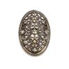 Vintage skandinávská brož štít severská mytologie keltská kovová brož punkový amulet špendlík pro muže